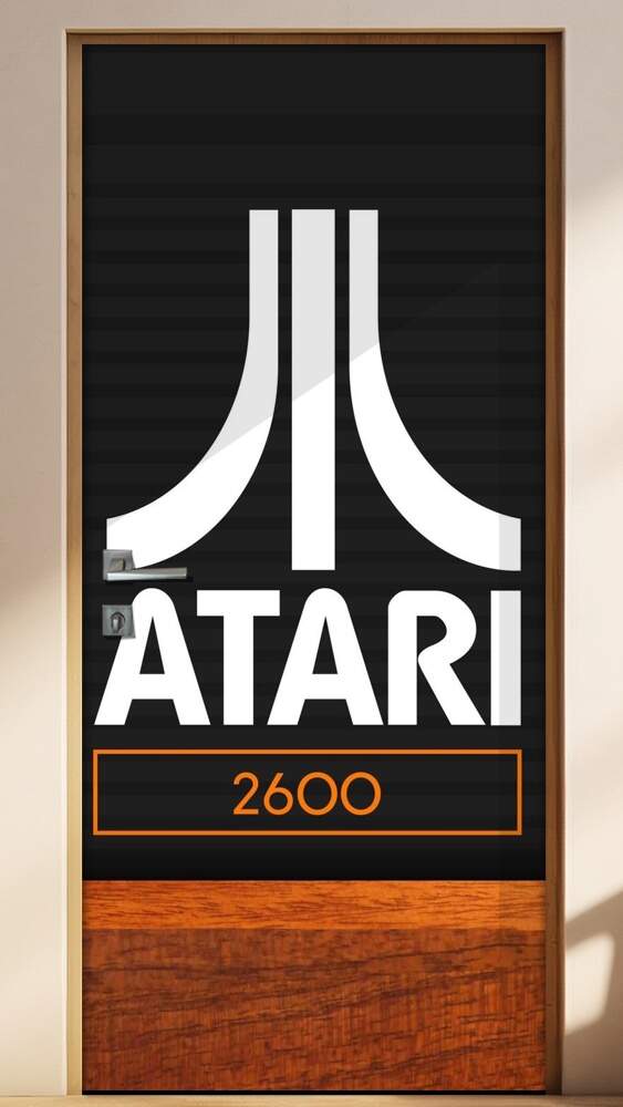 Adesivo para Porta Video Game Atari