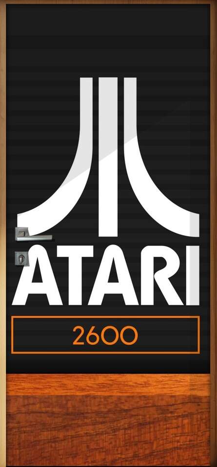 Adesivo para Porta Video Game Atari