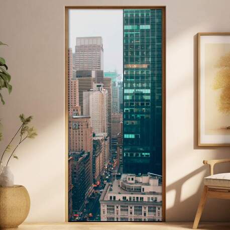 Adesivo para Porta Nova York Arranha Cu