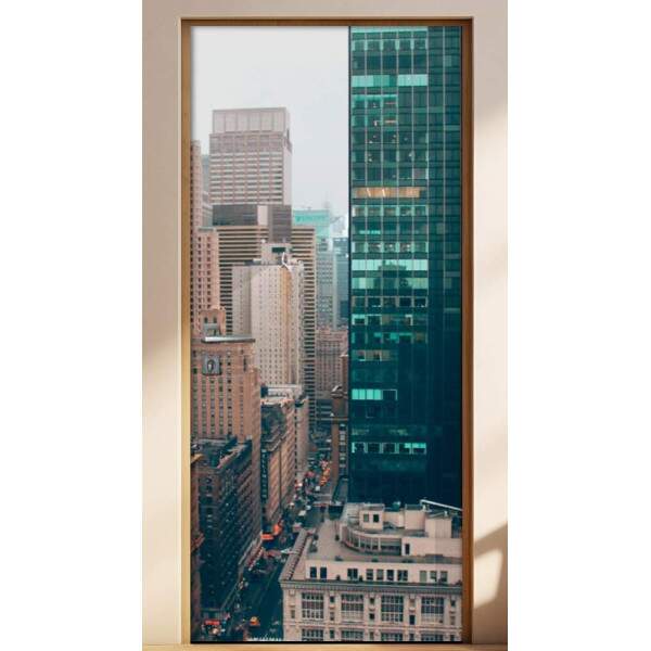 Adesivo para Porta Nova York Arranha Cu