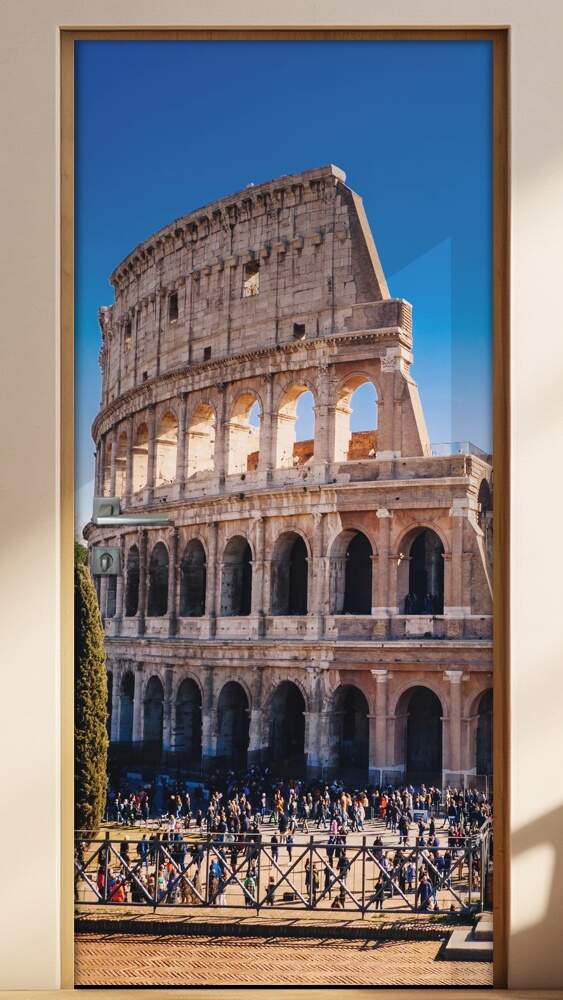 Adesivo Para Porta Coliseu It�lia 4