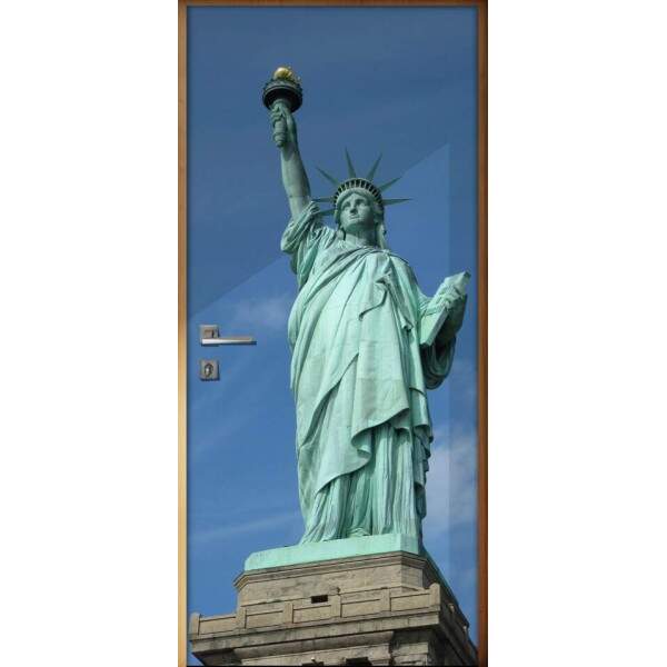 Adesivo para Porta Nova York Esttua da Liberdade