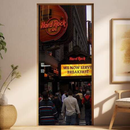Adesivo para Porta Hard Rock Coffee