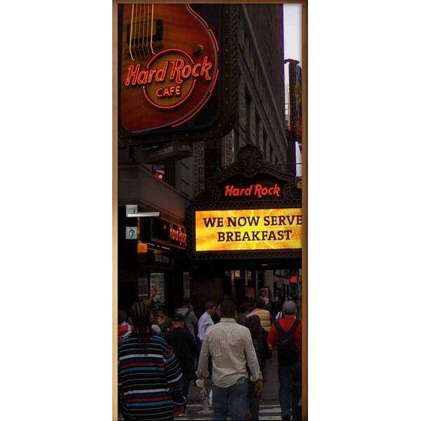 Adesivo para Porta Hard Rock Coffee