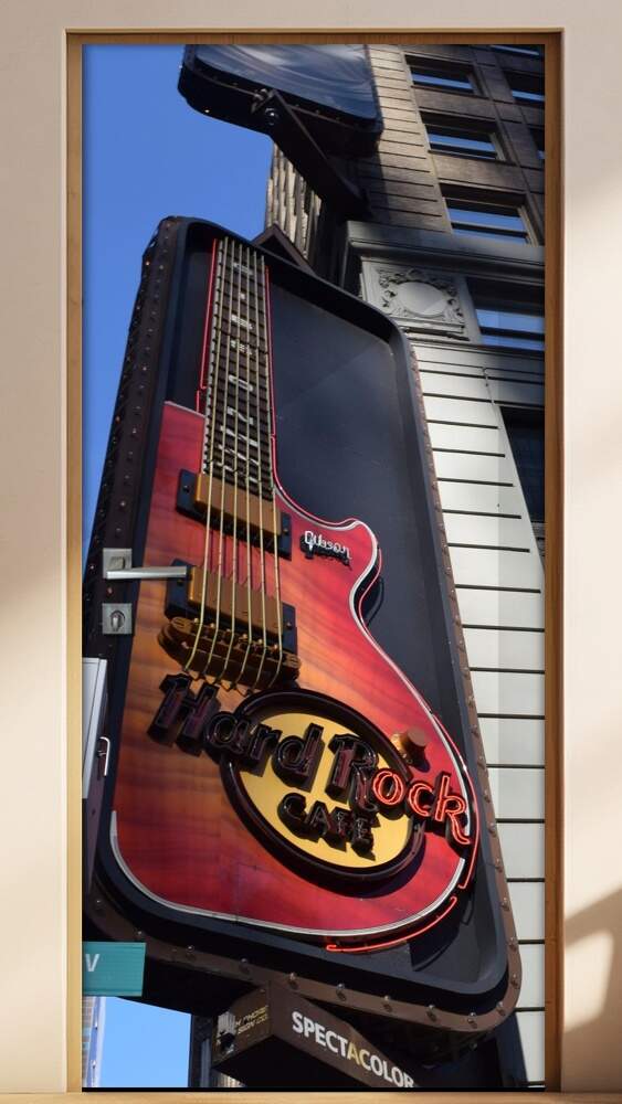 Adesivo para Porta Hard Rock Coffee 2