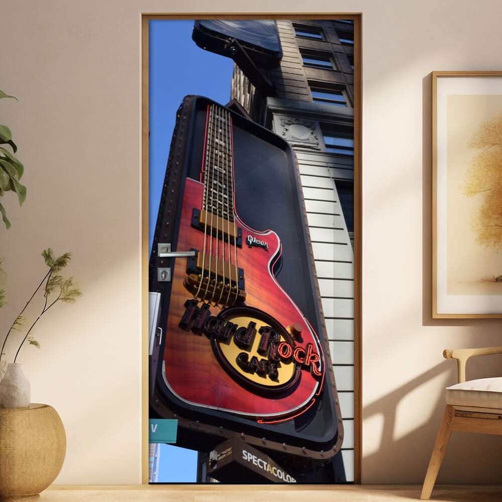 Adesivo para Porta Hard Rock Coffee 2