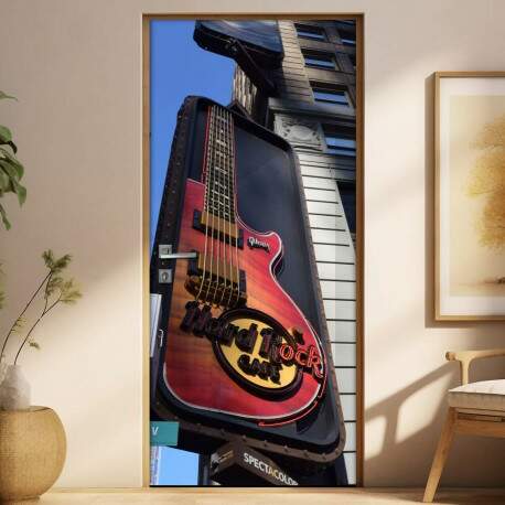 Adesivo para Porta Hard Rock Coffee 2