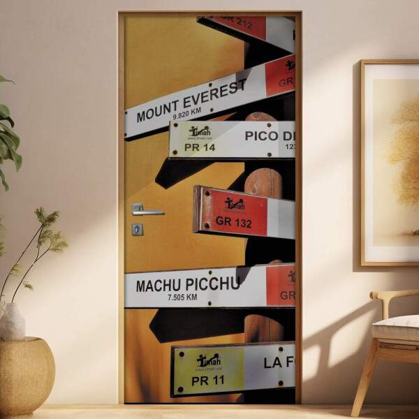 Adesivo para Porta Placas de Lugares