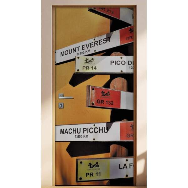 Adesivo para Porta Placas de Lugares