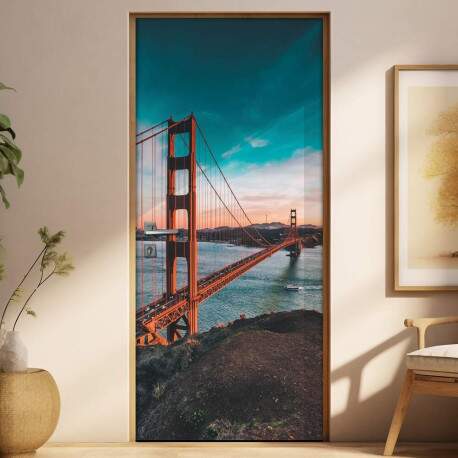 Adesivo para Porta Ponte Golden Gate 3