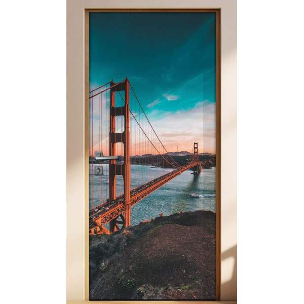 Adesivo para Porta Ponte Golden Gate 3