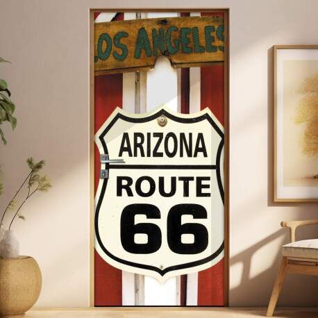 Adesivo Para Porta Arizona Rota 66
