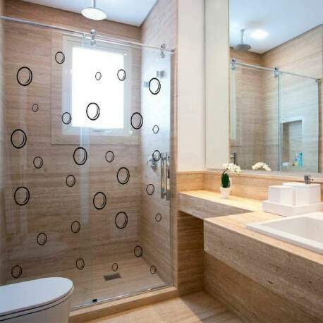 Adesivo para Box de banheiro Bolhas de Sabo