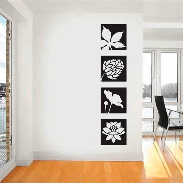 Adesivo de Parede floral em quadros Mod. 1