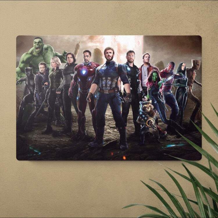 Placa Decorativa Vingadores Guerra Infinita