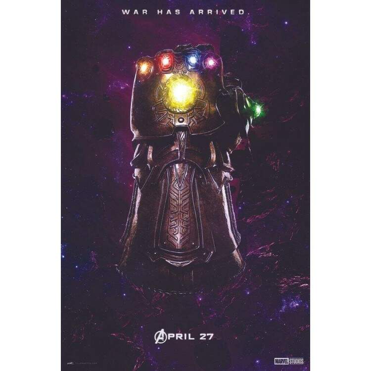 Placa Decorativa Vingadores Manopla do Infinito