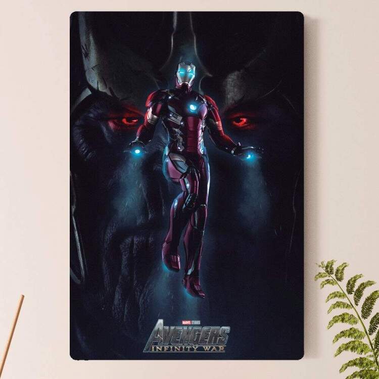 Placa Decorativa Vingadores Guerra Infinita 8