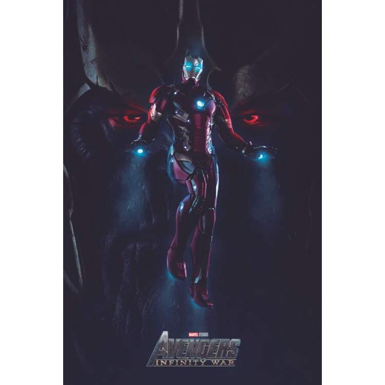 Placa Decorativa Vingadores Guerra Infinita 8