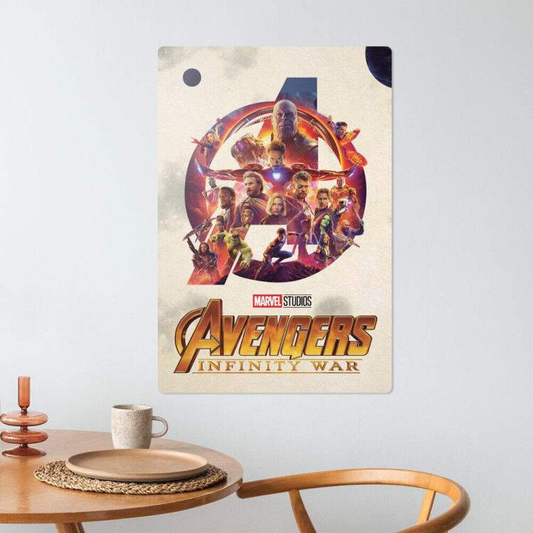 Placa Decorativa Vingadores Guerra Infinita 10