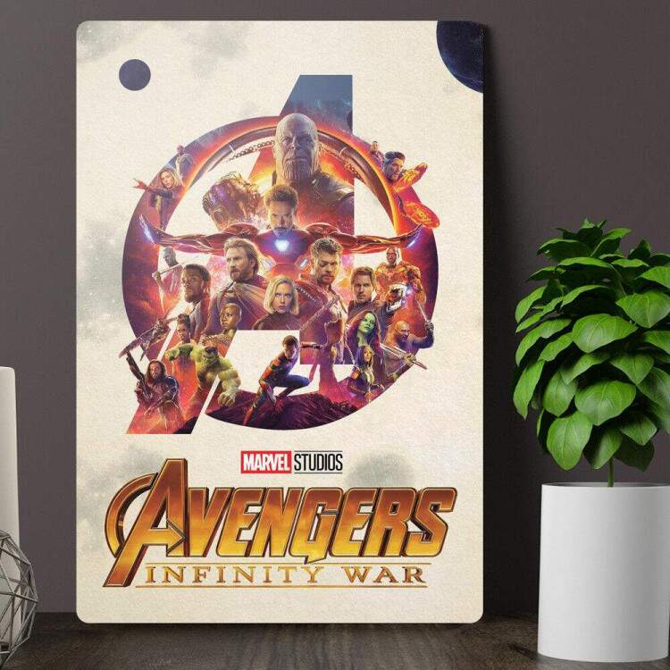 Placa Decorativa Vingadores Guerra Infinita 10