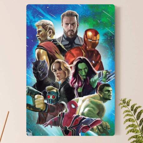 Placa Decorativa Vingadores Guerra Infinita 25