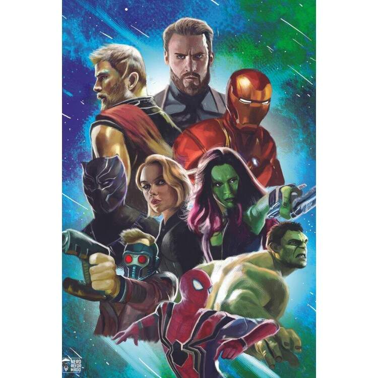 Placa Decorativa Vingadores Guerra Infinita 25