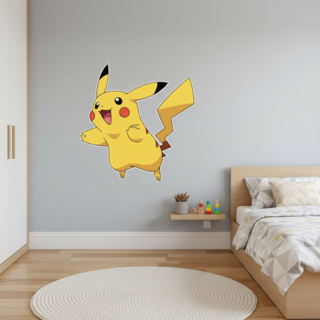 Adesivo de Parede Pokmon Pikachu