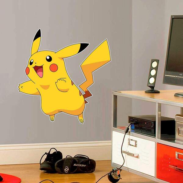 Adesivo de Parede Pokmon Pikachu