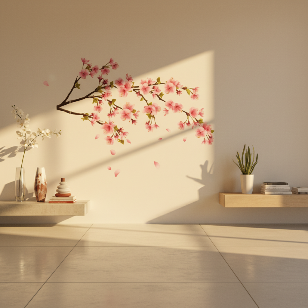 Adesivo de Parede Flor de Cerejeira Sakura