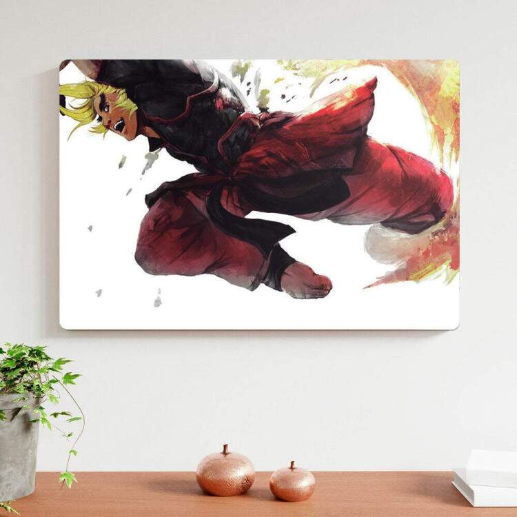 Placa Decorativa Street Fighter 18 Ken