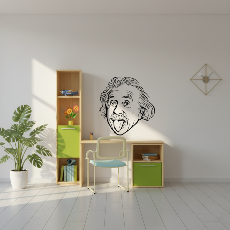 Adesivo de Parede Albert Einstein