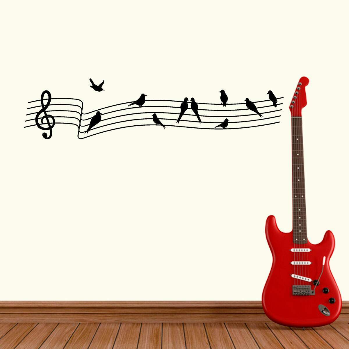 Adesivo de Parede Clave de Sol com P�ssaros