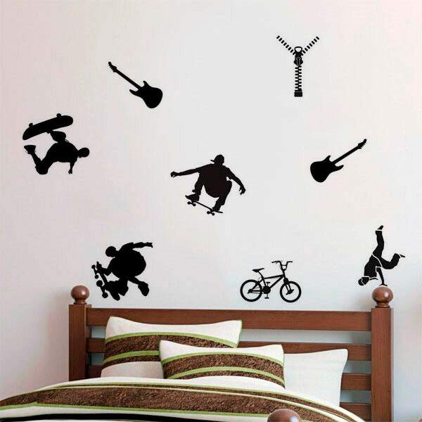 Adesivo decorativo de parede esportes