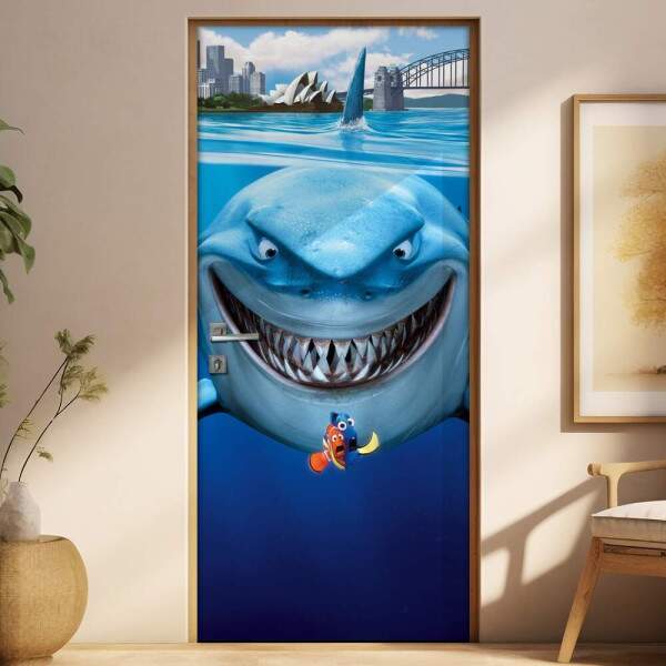 Adesivo Para Porta Turma Do Nemo Mod. 2