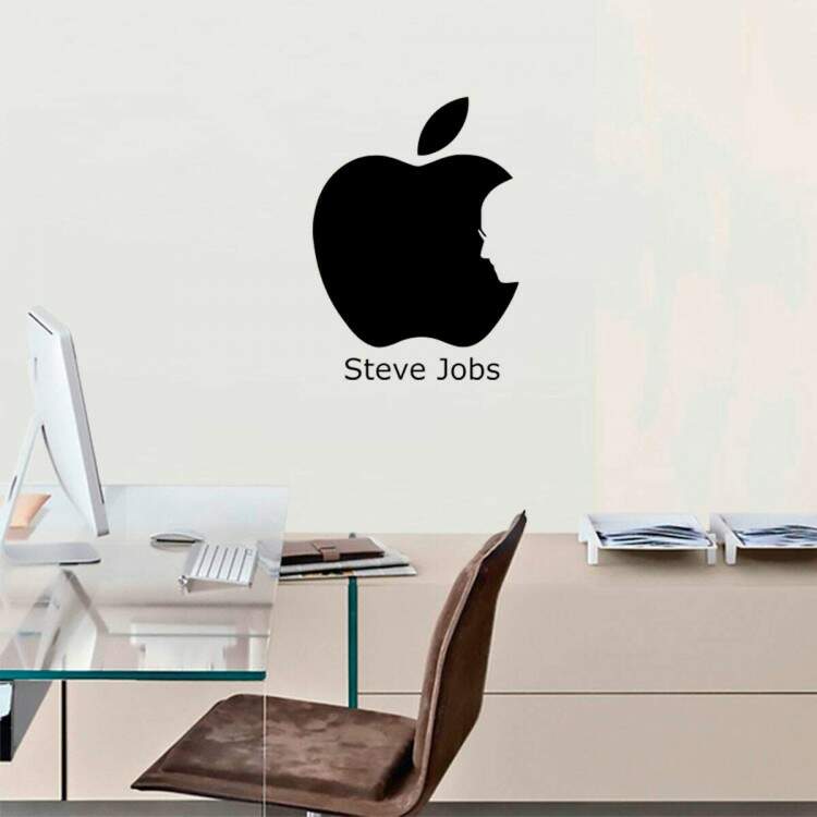 Adesivo de Parede Steve Jobs Apple