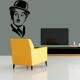 Adesivo de Parede Personalidades Charlie Chaplin 2
