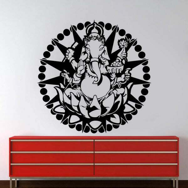Adesivo de Parede F Deus Ganesha