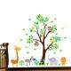 Adesivo de Parede Infantil Saf�ri Baby Zoo