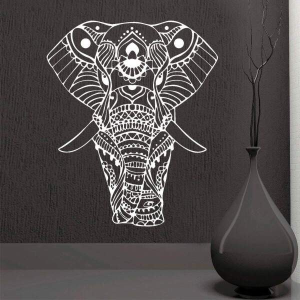 Adesivo de Parede Animais Elefante Indiano