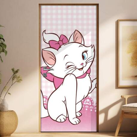 Adesivo Para Porta Gatinha Marie