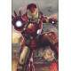 Placa Decorativa Her�is Homem de Ferro