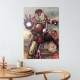 Placa Decorativa Her�is Homem de Ferro