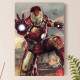 Placa Decorativa Her�is Homem de Ferro