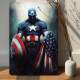 Placa Decorativa Her�is Capit�o Am�rica 2