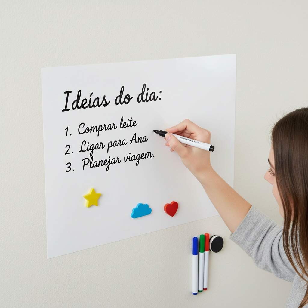 Adesivo para Lousa Quadro Branco Acompanha Caneta