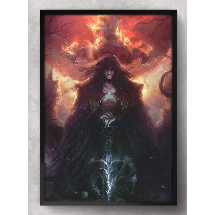 Quadro Decorativo Anime Castlevania Gabriel Belmont