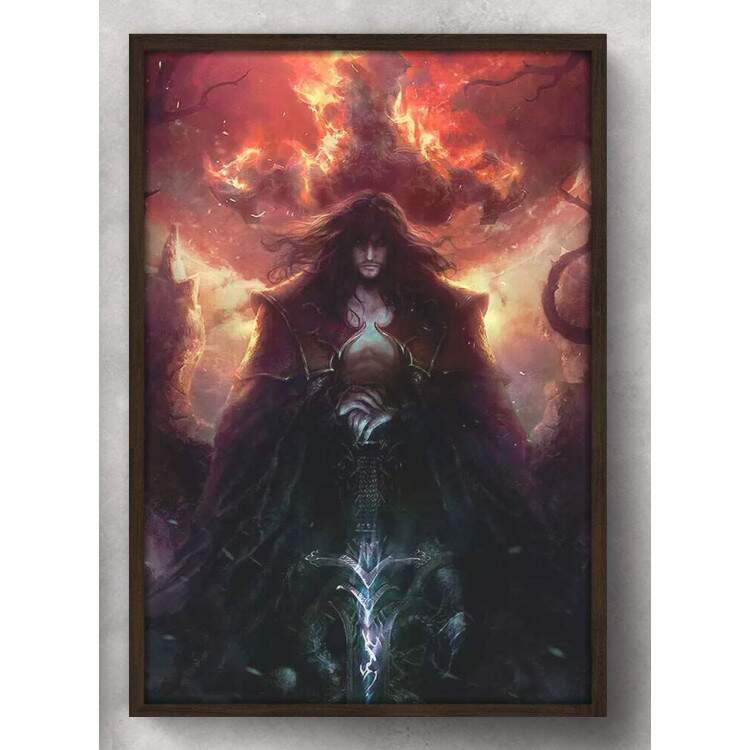 Quadro Decorativo Anime Castlevania Gabriel Belmont