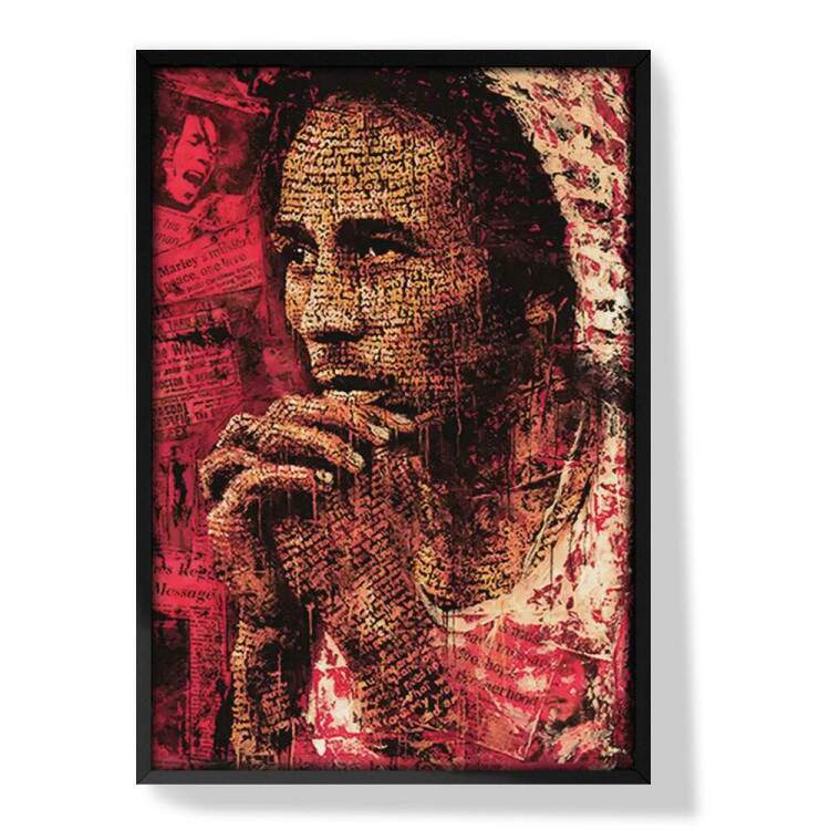 Quadro Decorativo Bandas Bob Marley