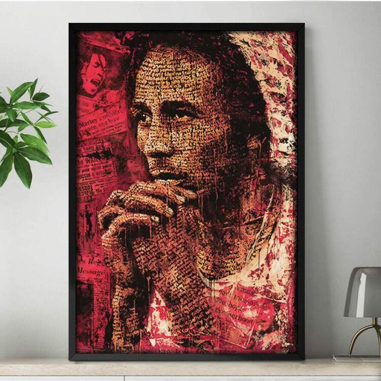 Quadro Decorativo Bandas Bob Marley