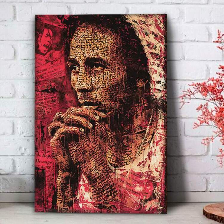 Quadro Decorativo Bandas Bob Marley